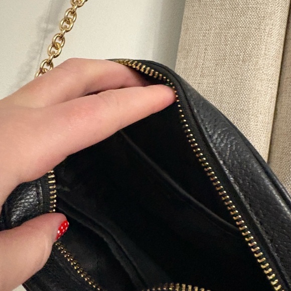 Michael Kors Black and Gold Crossbody Bag - Picture 4 of 9